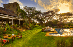 Ololo Safari Lodge in the dusk