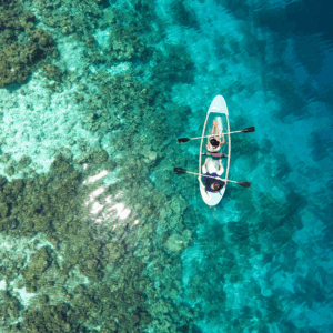 Kayaking off Pemba Island