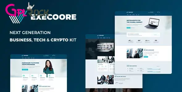 Execoore – Tech & Fintech Crypto Elementor Template Kit