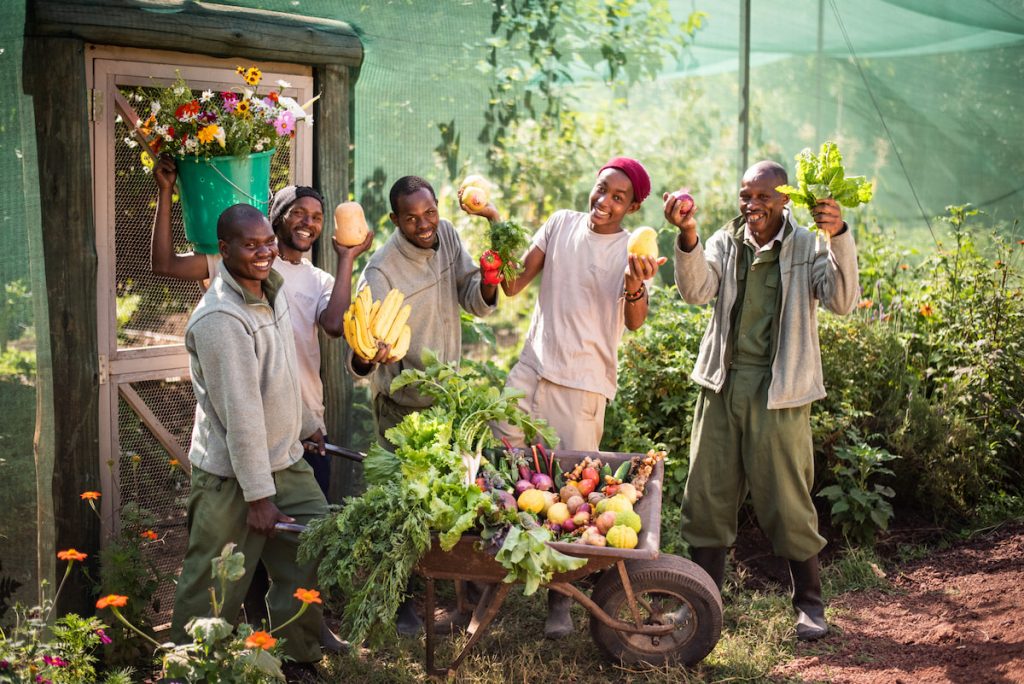 Sirikoi organic farm team Lewa Conservancy Kenya